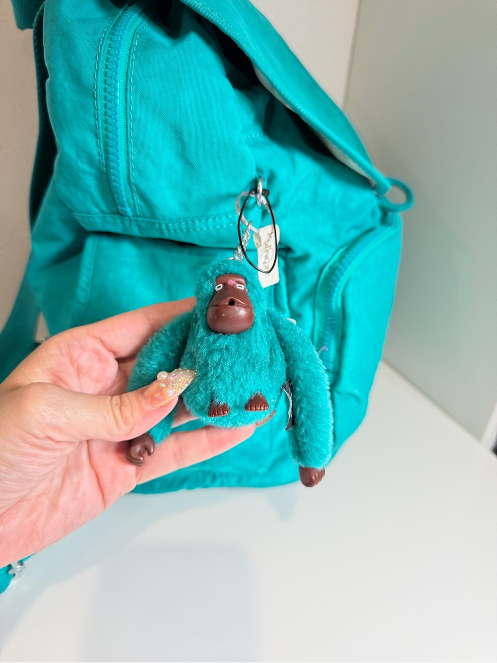 Kipling Ravier Backpack in Breezy Turquoise - Picture 7 of 12